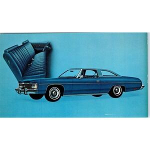 1974 Chevrolet Chevy Impala Custom Coupe Blue Vintage Postcard PC3